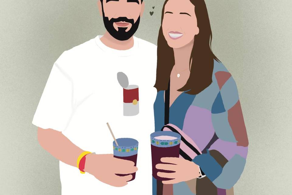 Ilustración de parejas