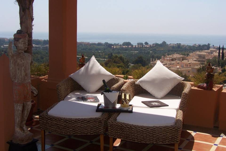 Panorámica desde piscina