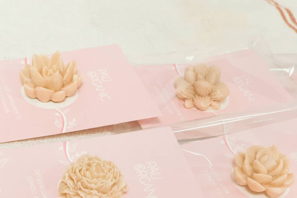 Vela de mini flores