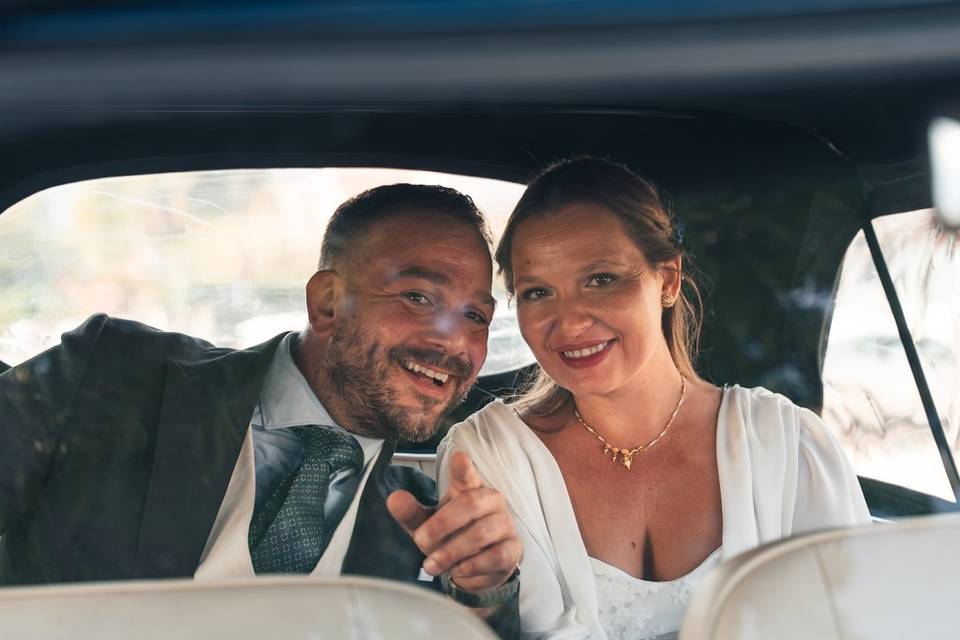 Foto dentro del coche