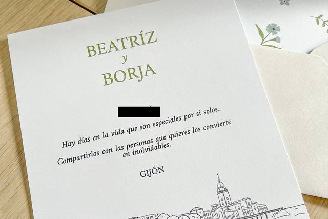 Invitación de boda