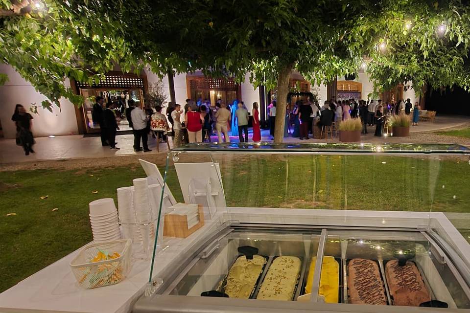 Carrito de helados boda