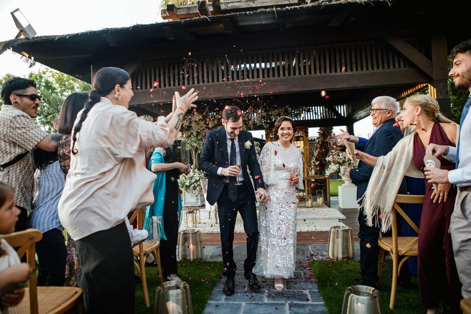 Ceremonia en la pagoda