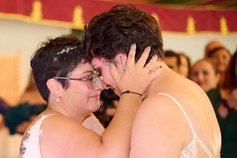 Emoción y complicidad de la pareja