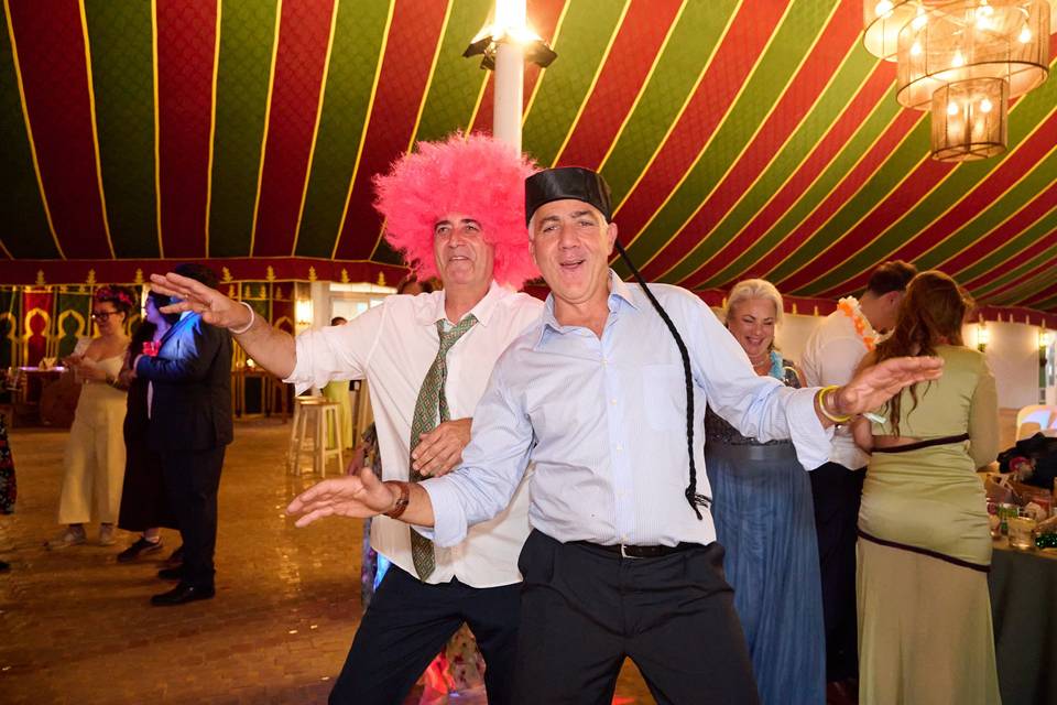 Momento divertido con accesorios