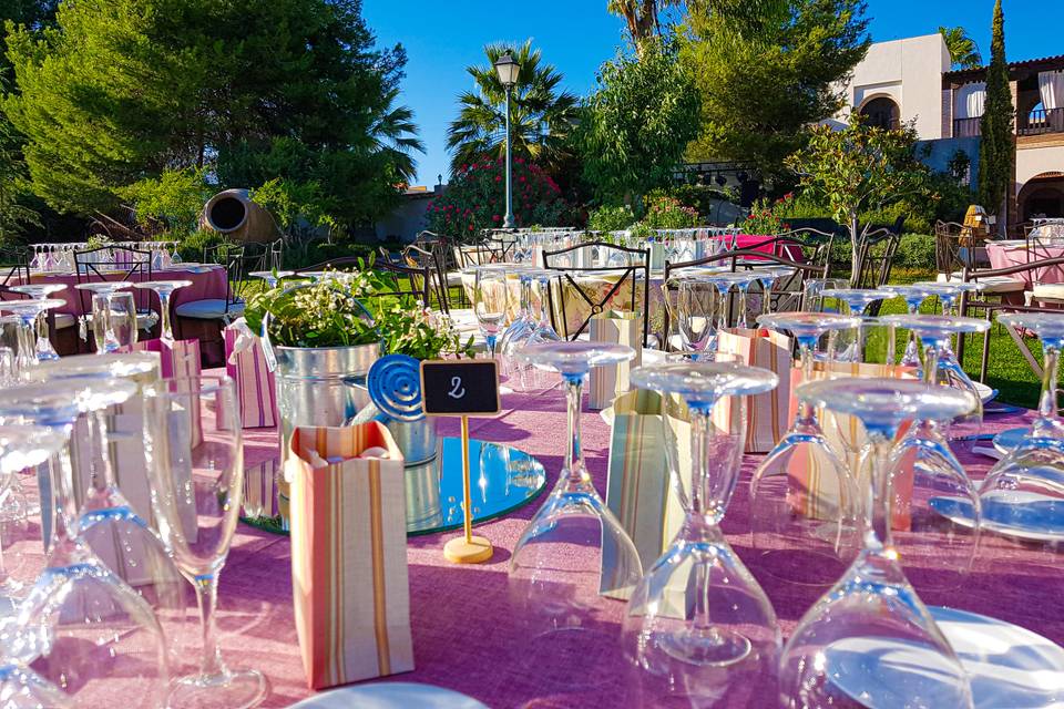 Comida en el jardín