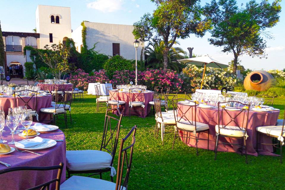 Comida en el jardín