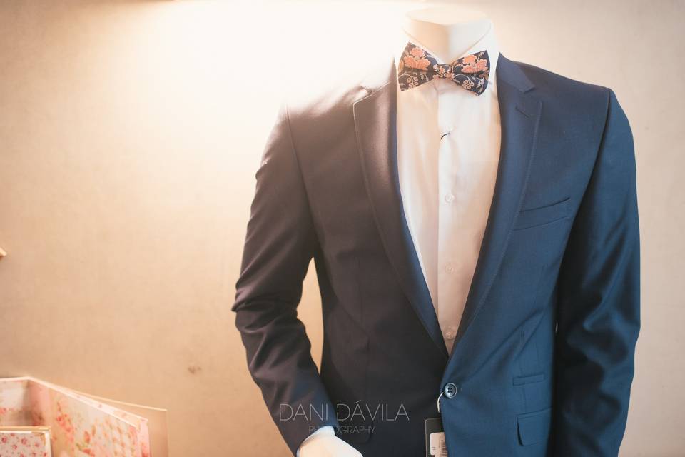 Traje azul oxford