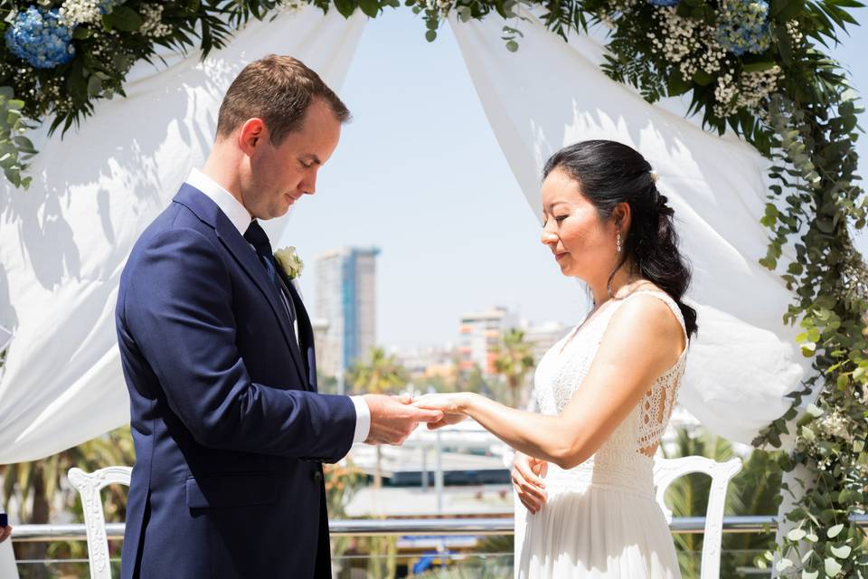 Boda Álvaro y Lilín