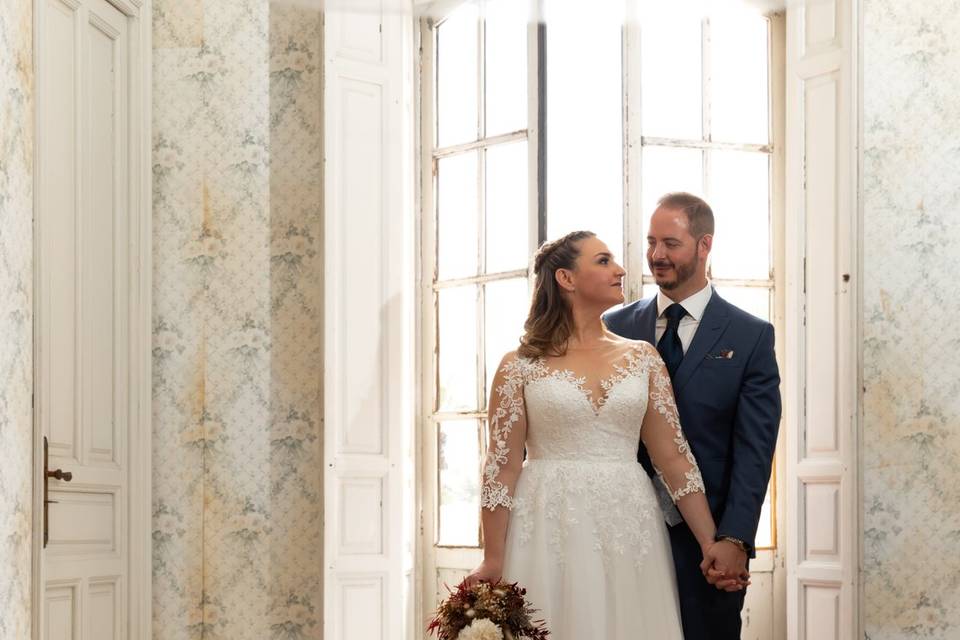 Posado novios Jardines