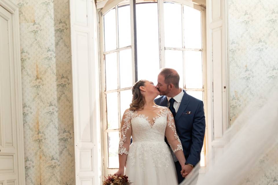 Posado novios interior jardine