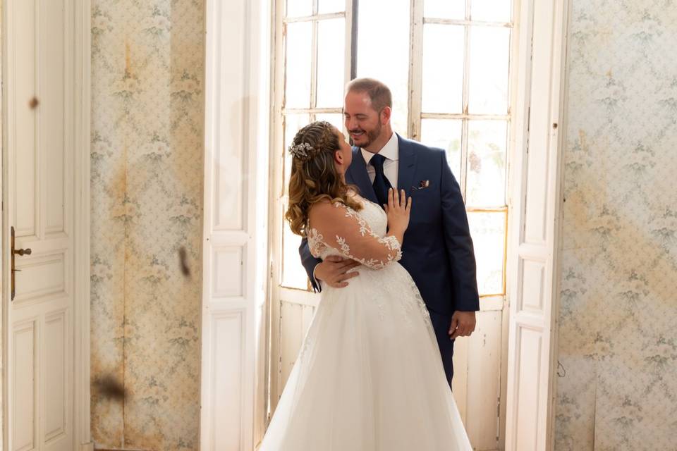 Posado novios post ceremonia