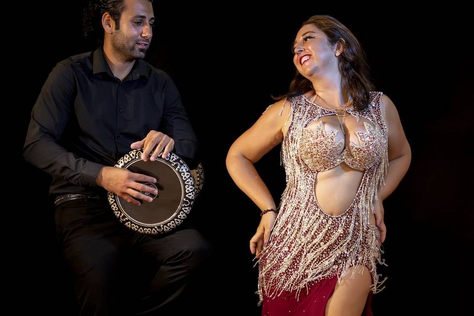 Dancer and tabla player