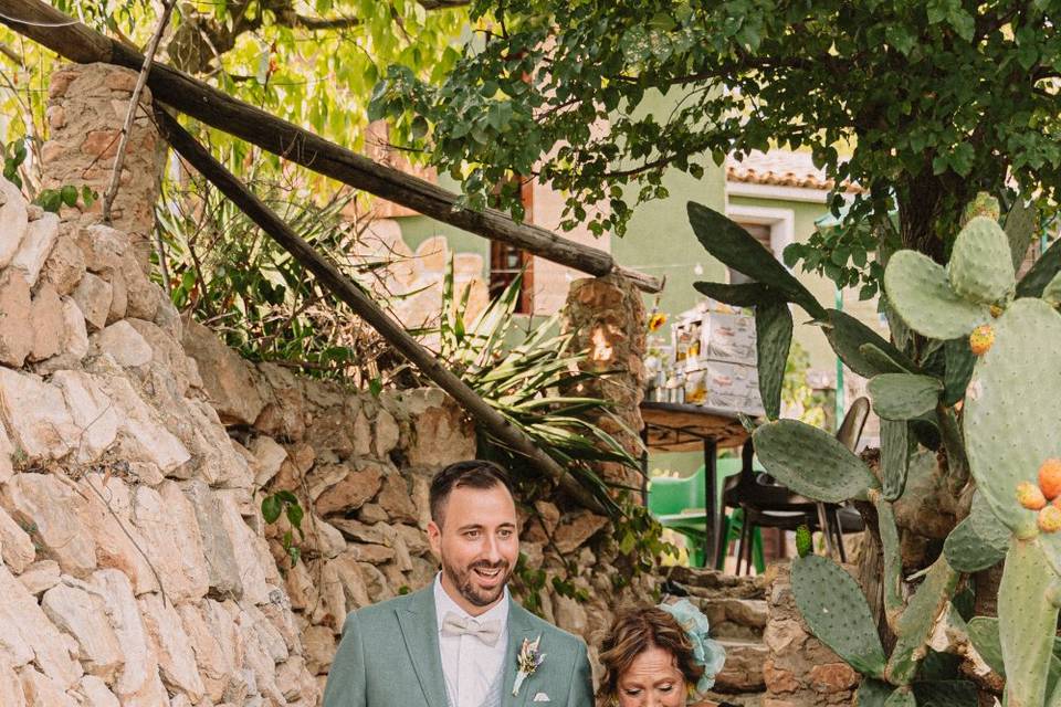 La entrada del novio
