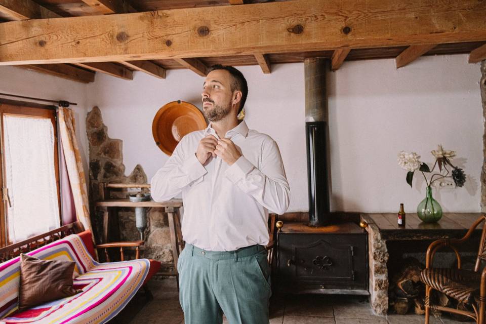 Preparativos el novio