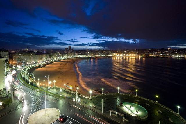 El entorno de noche