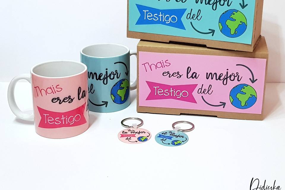 Pack de taza y llavero