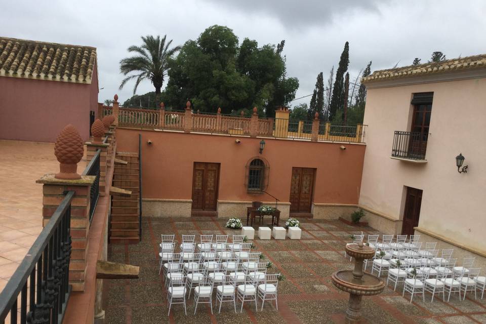 Espacio para la ceremonia