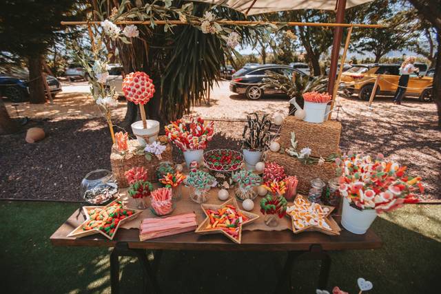 Candy bar al aire libre