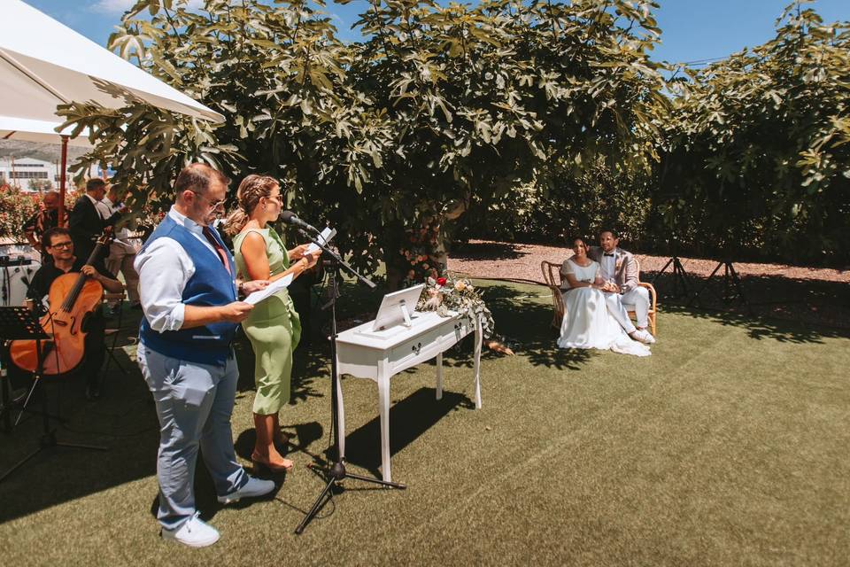 Ceremonia al aire libre