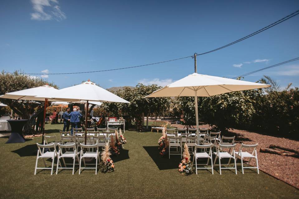 Ceremonia al aire libre