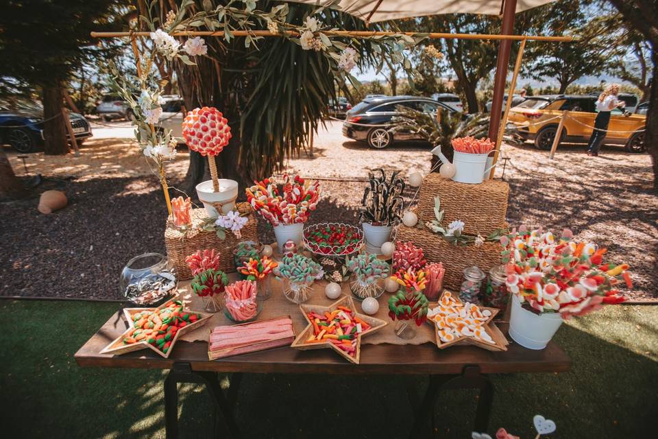 Candy bar al aire libre