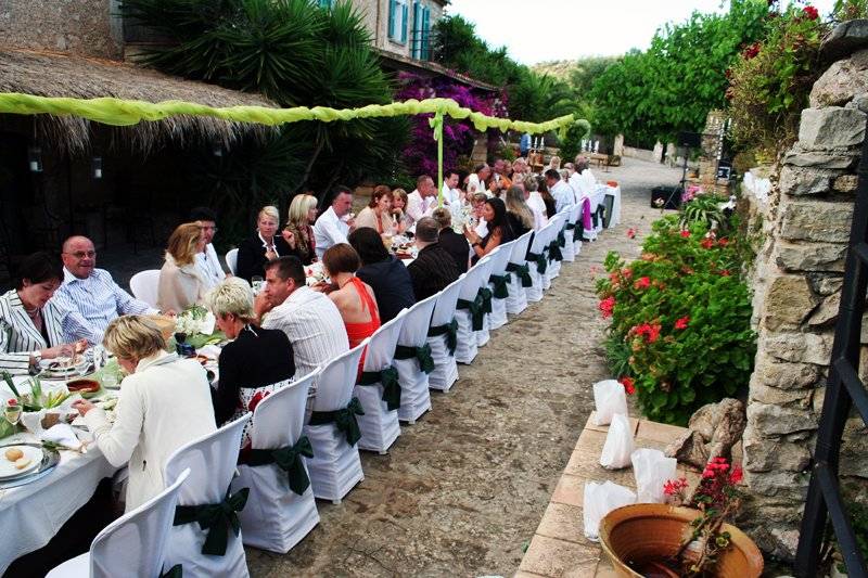 La mesa de la boda
