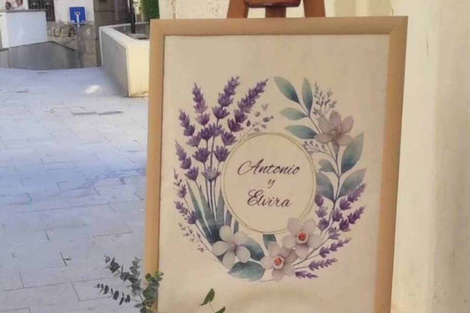 Boda A&E- cuadro para iglesia