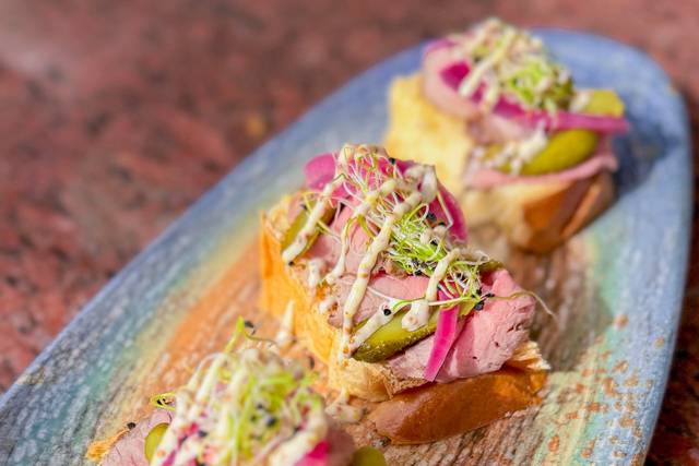 Roastbeef con mustaza miel