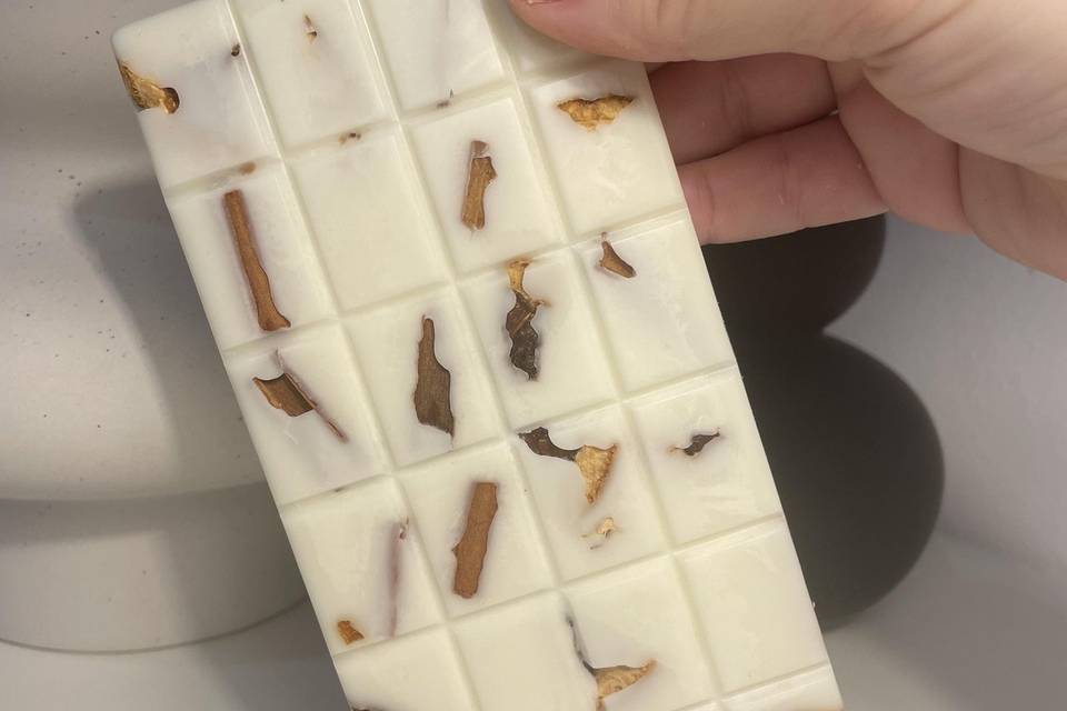 Tableta WAX decorada naranja