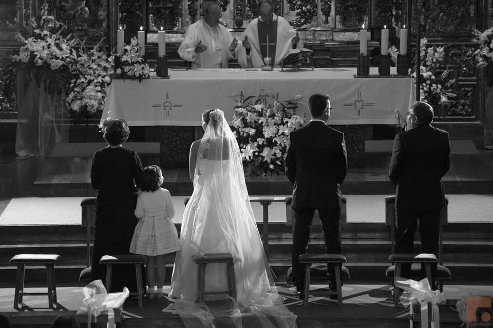 En el altar