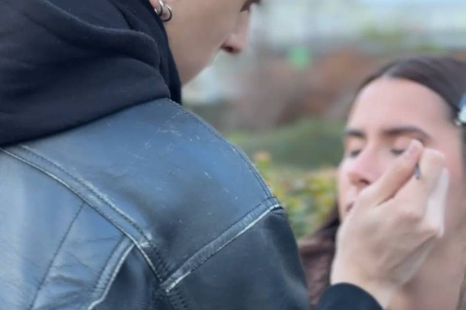 Proceso de maquillaje