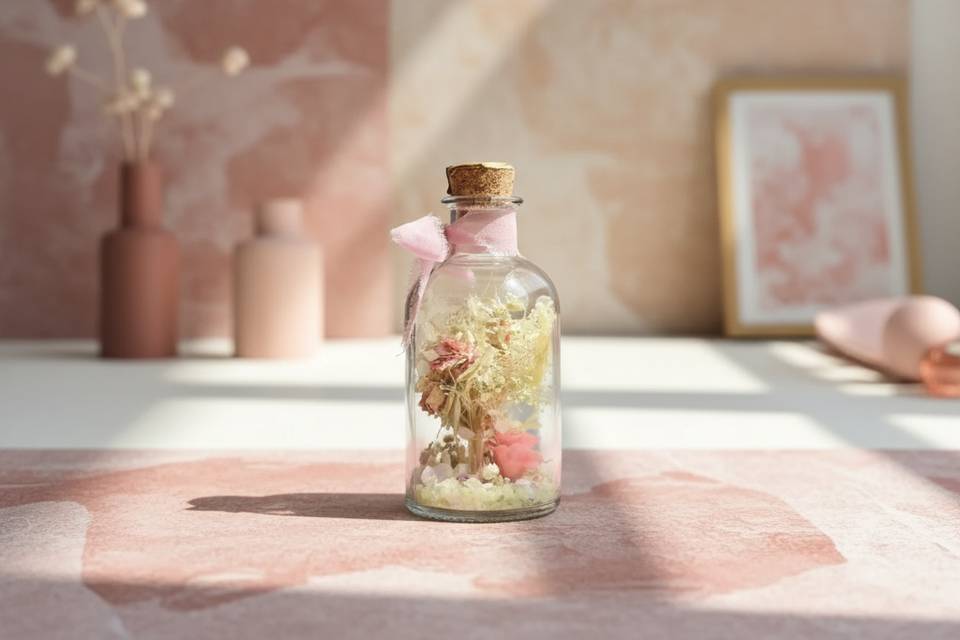 Botella floral