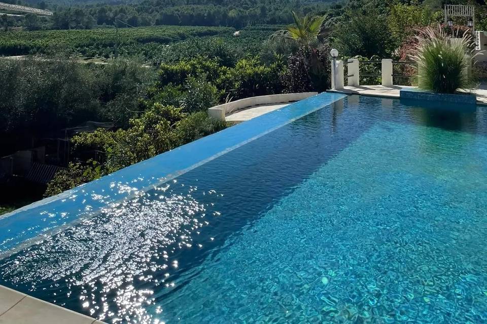 La vista de la segunda piscina