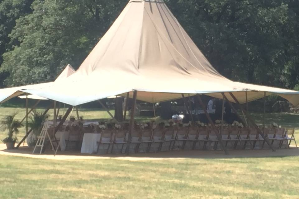 Carpa tipi para boda