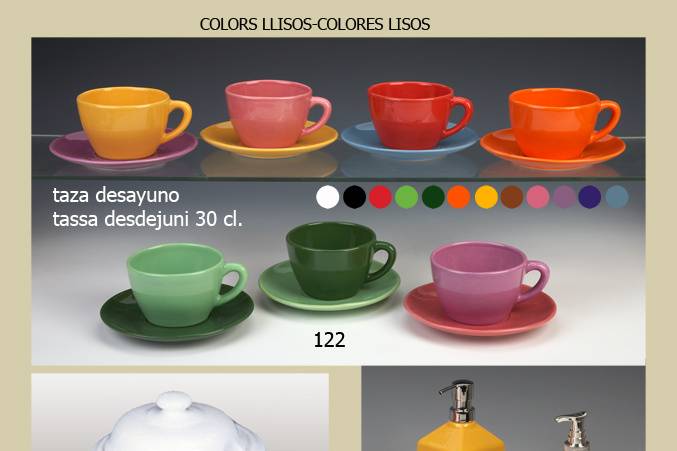 Tazas colores Lisos