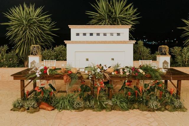 Mesa presidencial boda