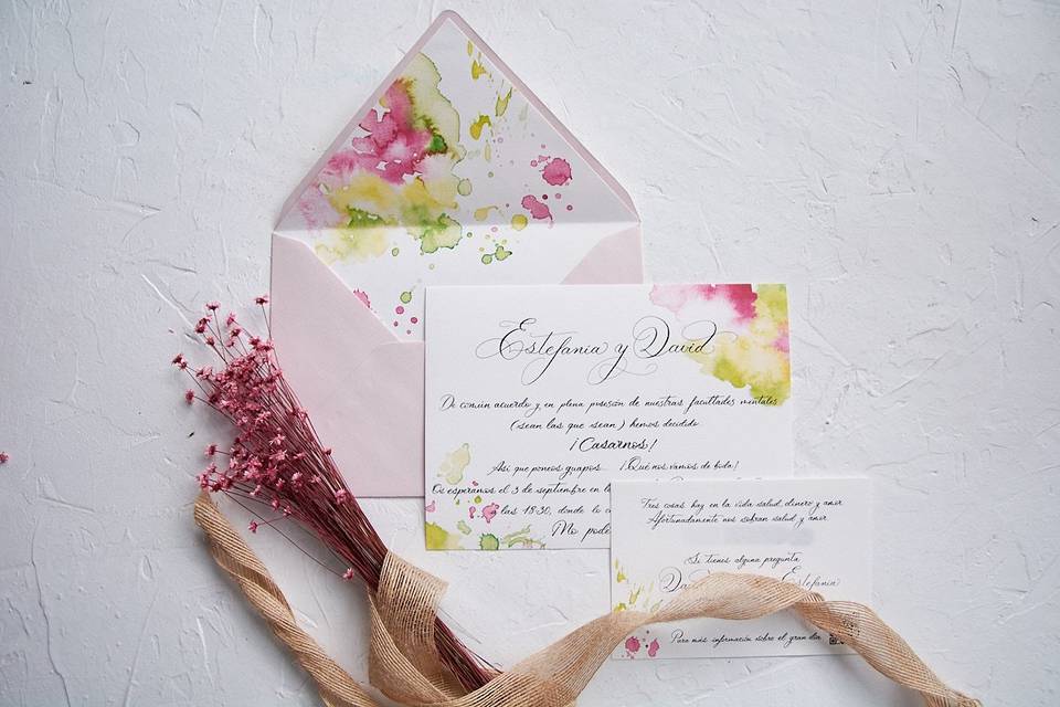 Invitación de boda