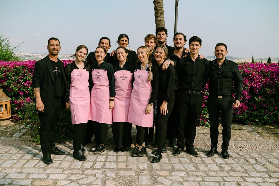 Equipo en Bodega jerezana