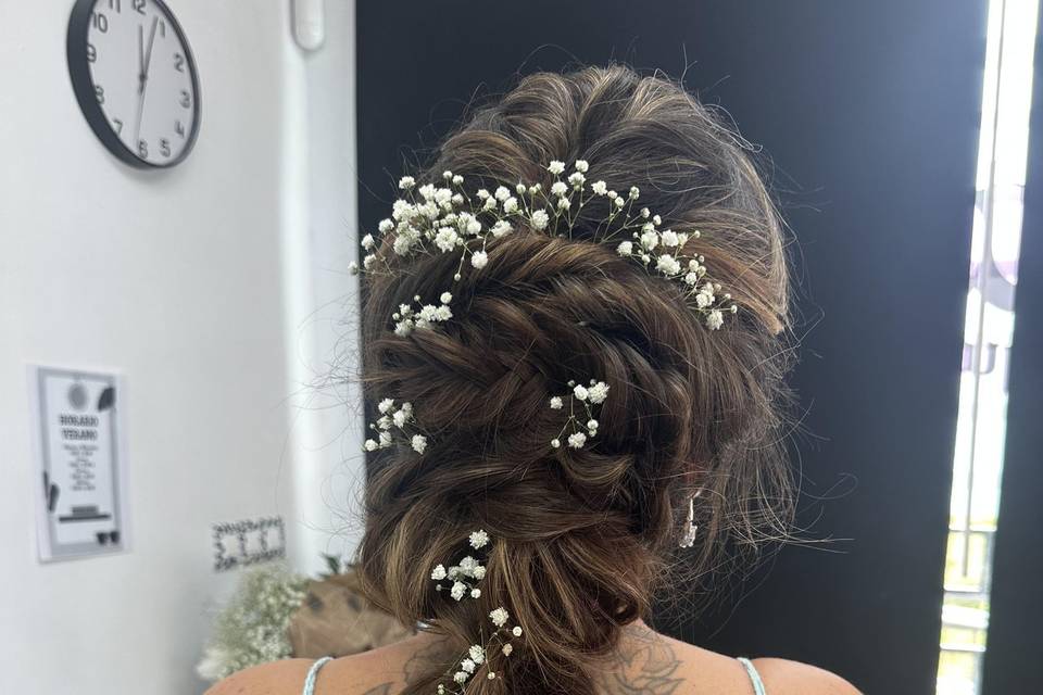 Trenza boho con extensiones