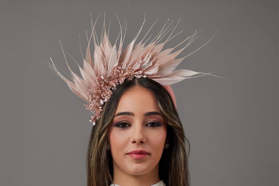 Diadema boda de noche piedras