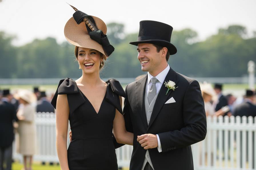 Elegante sombrero en Ascot