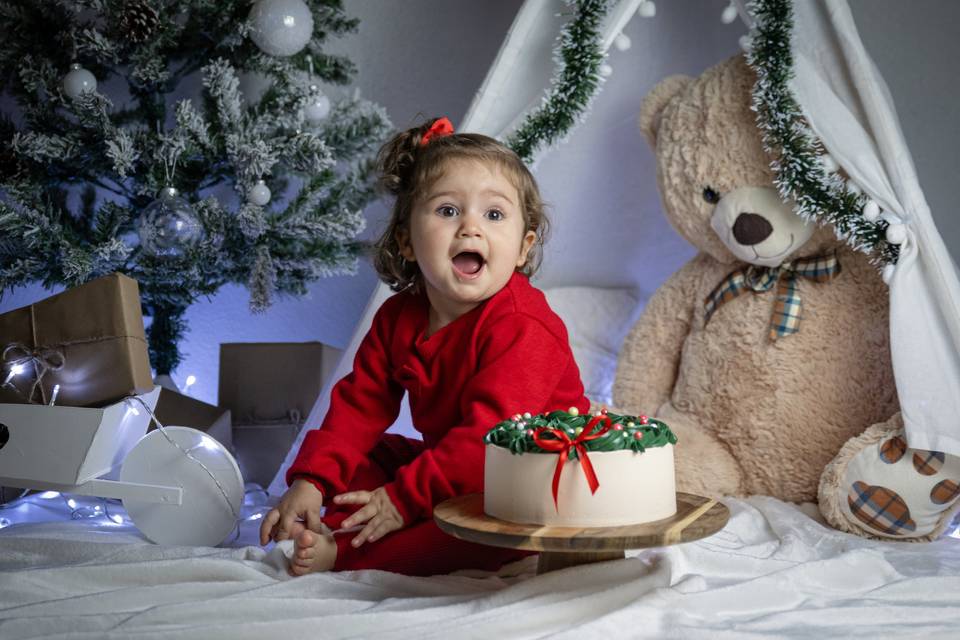 Sesión Smash Cake Navidad