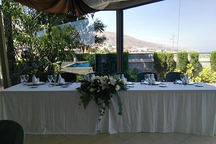 Decoración del banquete