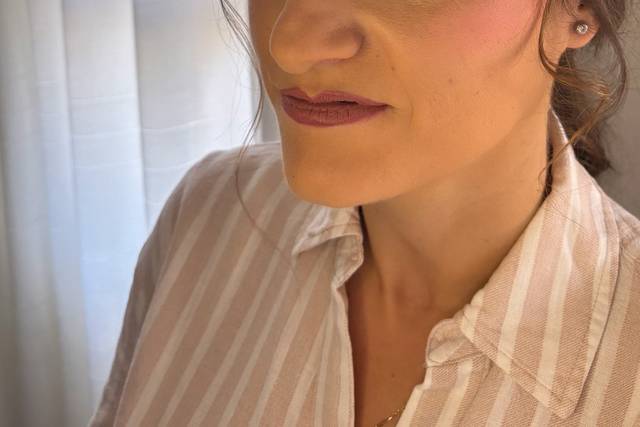 Novia en tonos con verde