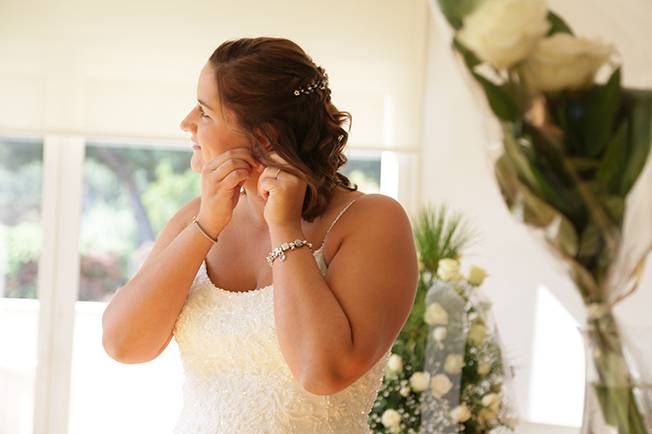 Maquillaje y peinado novia