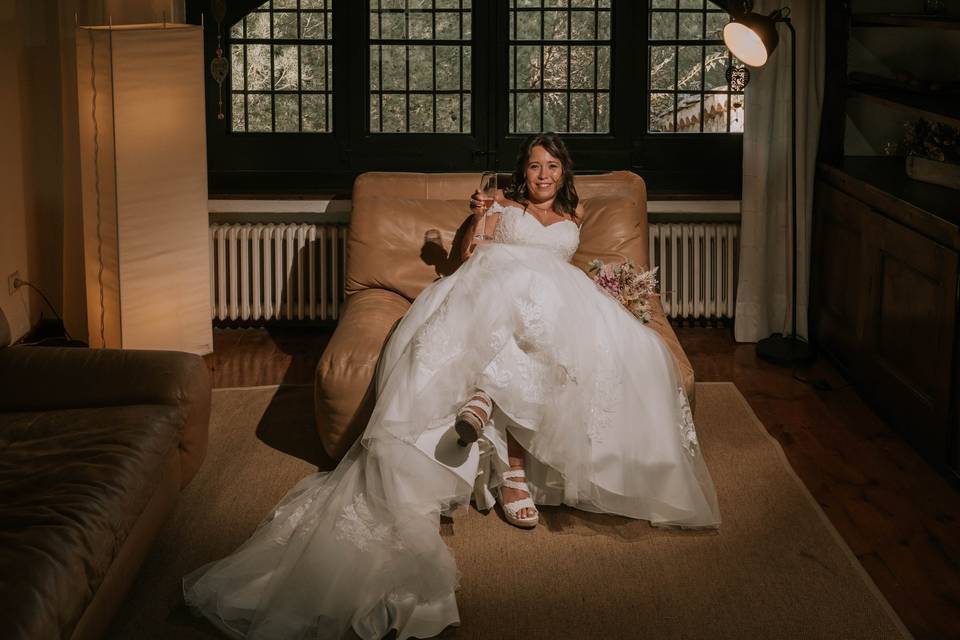 Novia en habitación