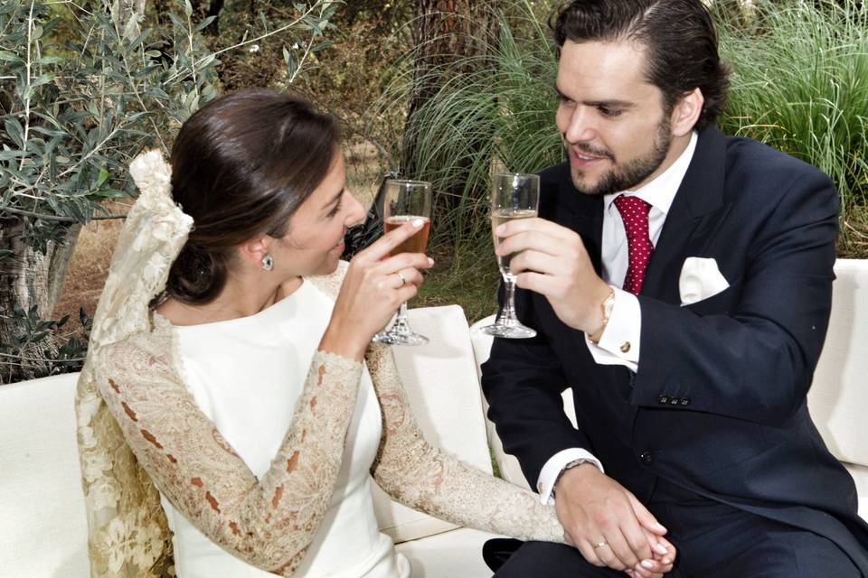 Brindis de los novios