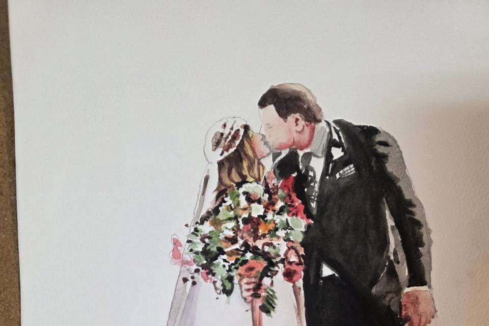 Los novios.