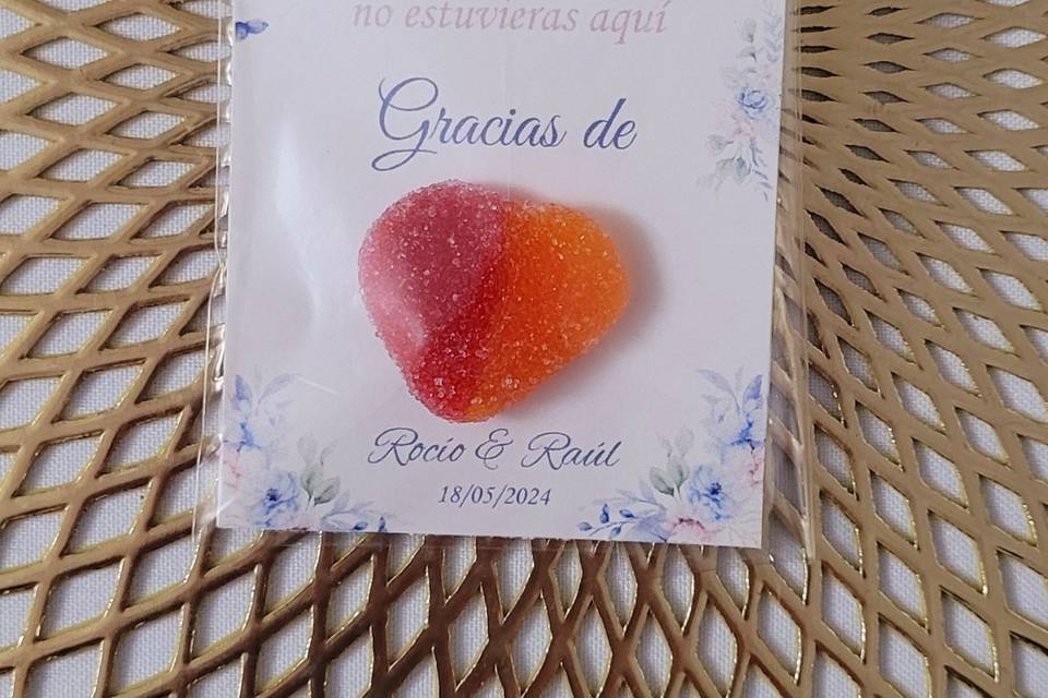 Corazón de agradecimiento